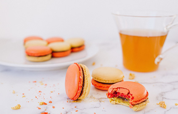 Macarons banane-caramel