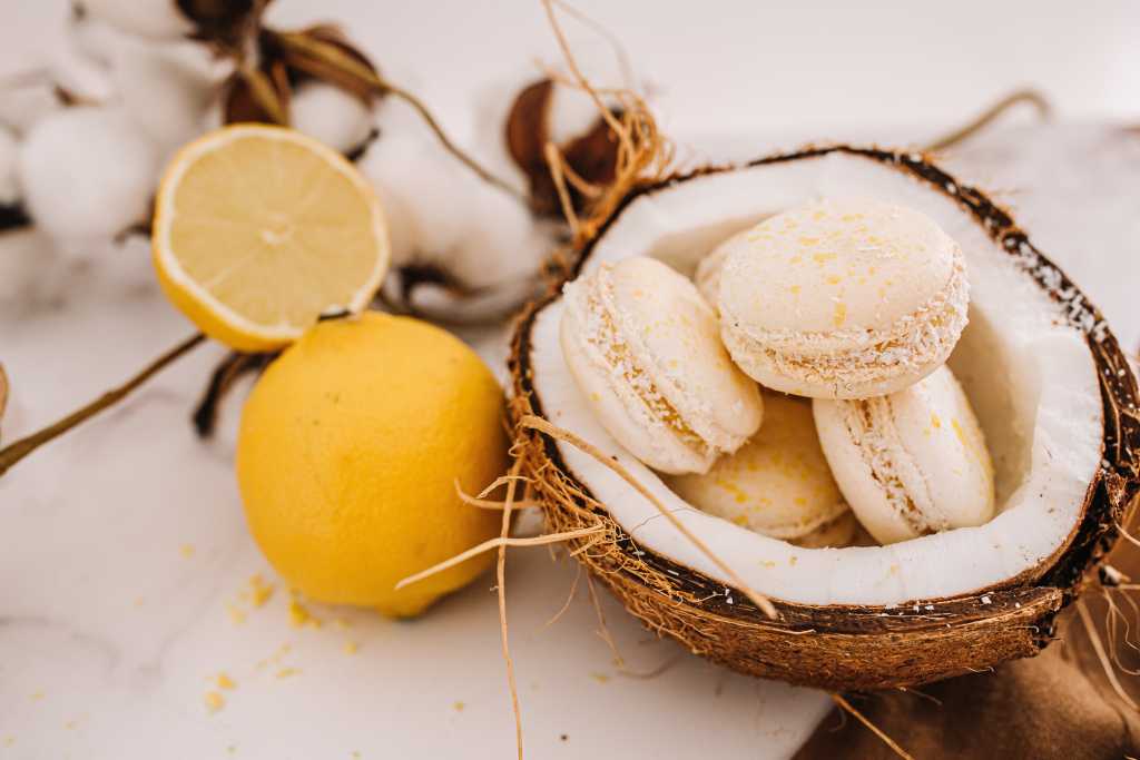 Macaron Citron/coco Agrume et Chocolat