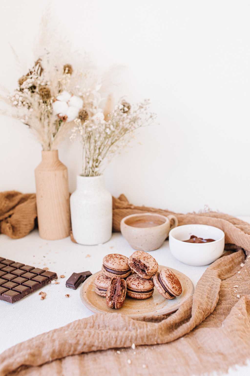 Macaron Chocolat Agrume et Chocolat