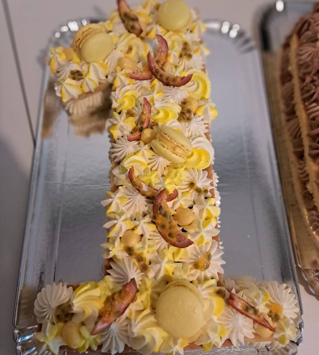 Gâteau Number cake ou Letter cake vanille et citron ou passion